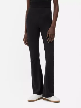 Leggings desportivas de cintura alta e corte largo