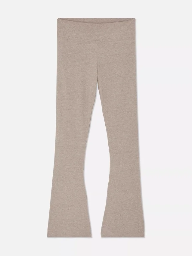 Leggings desportivas de cintura alta e corte largo