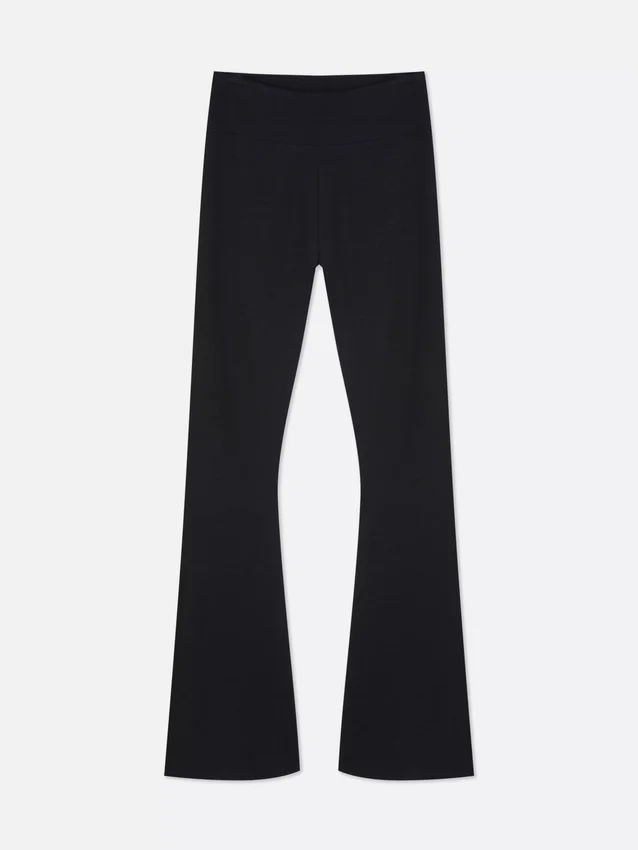 Leggings desportivas de cintura alta e corte largo