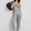Leggings desportivas sem costuras e de alto brilho
