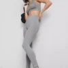 Leggings desportivas sem costuras e de alto brilho