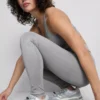 Leggings desportivas sem costuras e de alto brilho