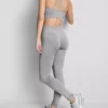Leggings desportivas sem costuras e de alto brilho