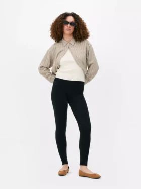 Leggings em mistura de algodão