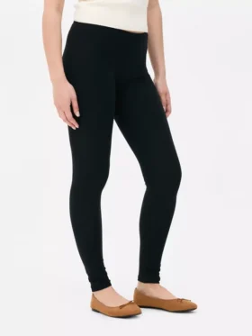 Leggings em mistura de algodão