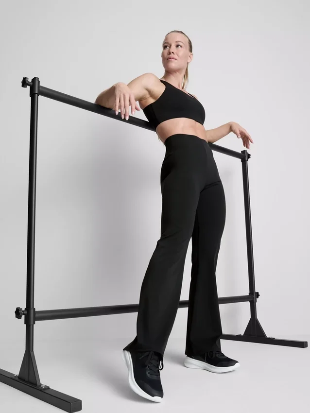 Leggings largas de cintura alta de alto desempenho da BodySculpt