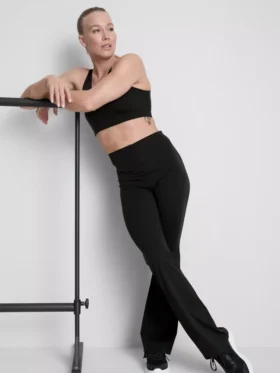 Leggings largas de cintura alta de alto desempenho da BodySculpt