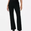 Leggings largas de cintura média em tecido ponte
