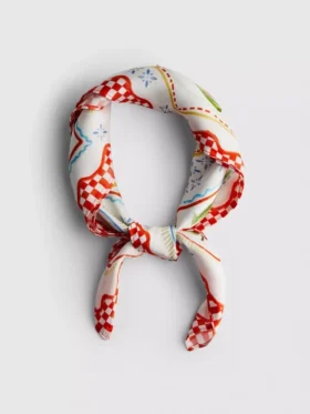 Lenço com estampado de borboletas