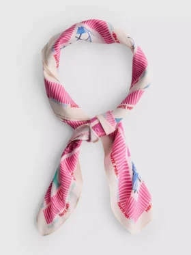 Lenço estampado 70 x 70