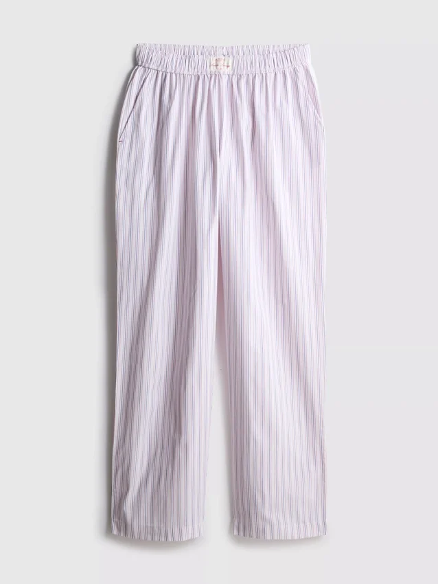 Love to Lounge with these straight-leg striped pajama pants