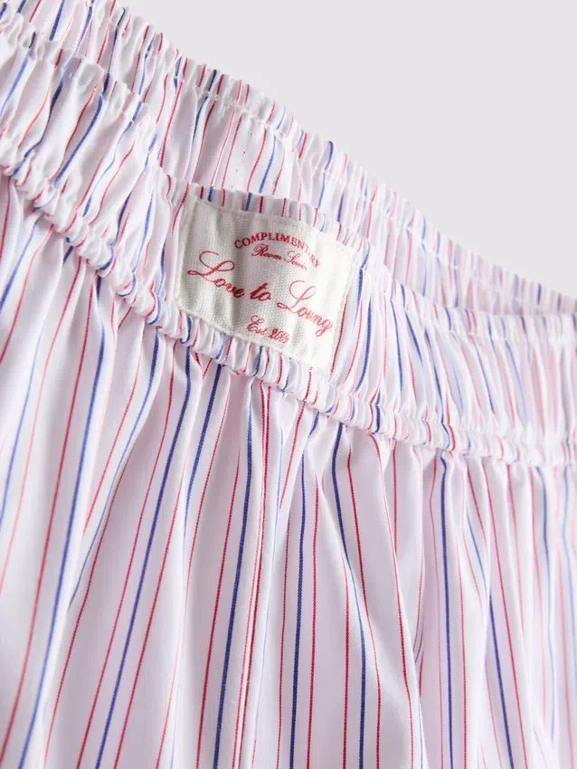 Love to Lounge with these straight-leg striped pajama pants