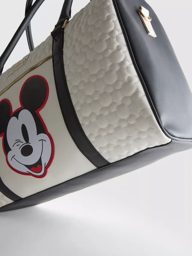 Mala de fim de semana com relevo do Mickey e dos amigos da Disney