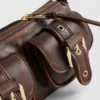 Mala de ombro com bolso com fivela