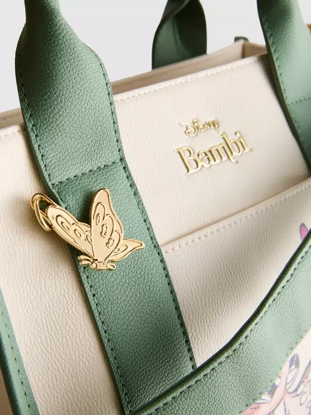 Mala tipo tote em pele sintética «Bambi» da Disney