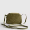 Mini bolsa a tiracolo em imitação de camurça