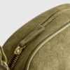 Mini bolsa a tiracolo em imitação de camurça