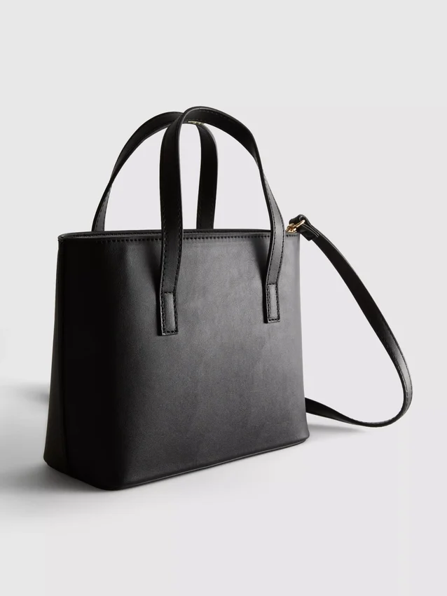 Mini-bolsa em imitação de couro