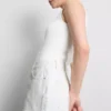 Mini-calções de ganga de algodão