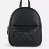 Mini-mochila com acolchoado em losango