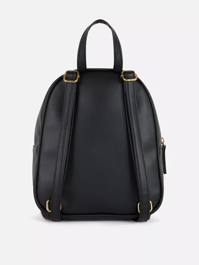 Mini-mochila com acolchoado em losango