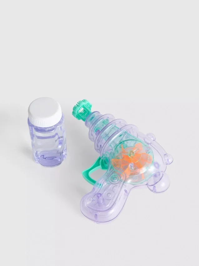 Mini pistola de bolhas