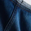 Mini-saia-calça em ganga de algodão