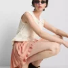 Mini-saia Rara com cordão