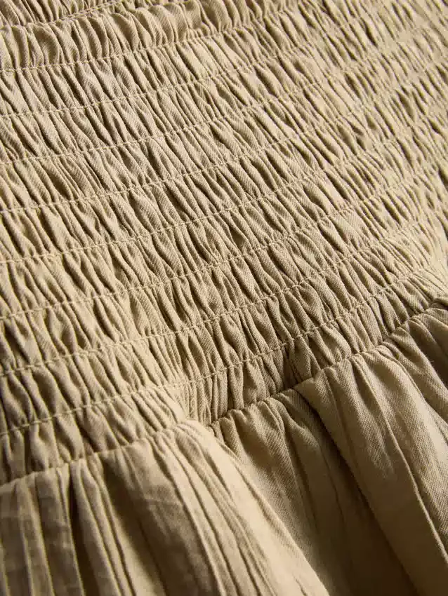 Mini-saia Rara com efeito enrugado