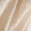 Mini-vestido com decote em capuz, em croché e com alças