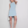 Mini-vestido com decote quadrado