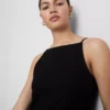 Mini-vestido com decote quadrado