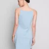 Mini-vestido com decote quadrado