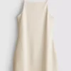 Mini-vestido com decote quadrado
