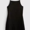 Mini-vestido com decote quadrado