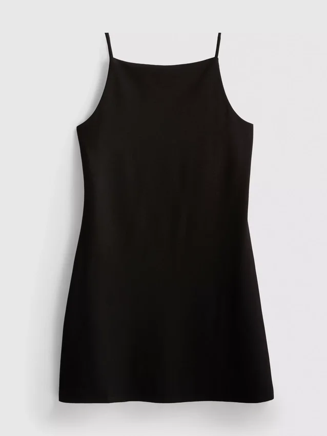 Mini-vestido com decote quadrado