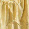 Mini-vestido com mangas curtas franzidas