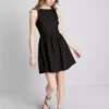 Mini-vestido com textura enrugada