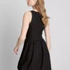 Mini-vestido com textura enrugada