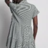 Mini-vestido de camisa com gola