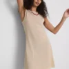 Mini-vestido de malha em linha A