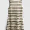 Mini-vestido de malha em linha A