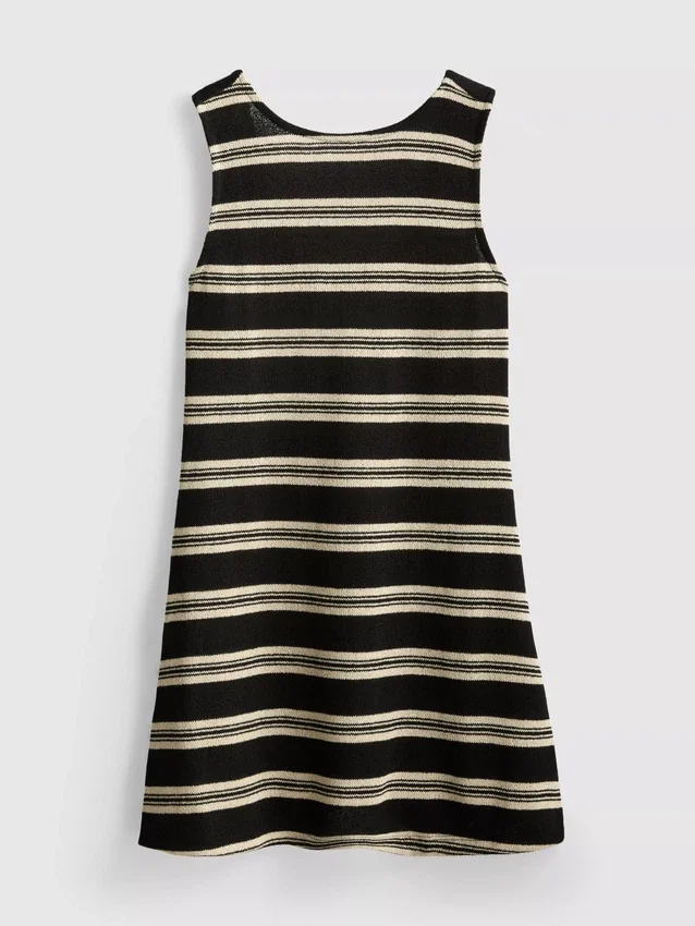 Mini-vestido de malha em linha A