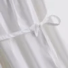 Mini-vestido de popeline com alças e folhos