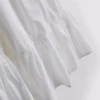 Mini-vestido de popeline com alças e folhos