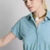 Mini-vestido em camadas de manga curta