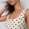 Mini-vestido em tecido ponte com elevada percentagem de algodão