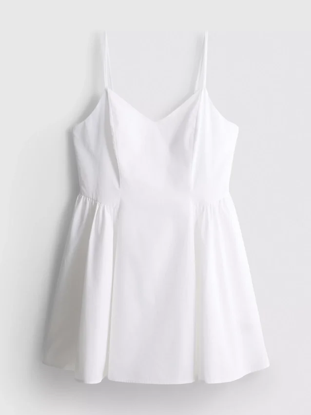 Mini-vestido estruturado tipo espartilho