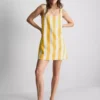 Mini-vestido reto estampado