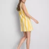 Mini-vestido reto estampado